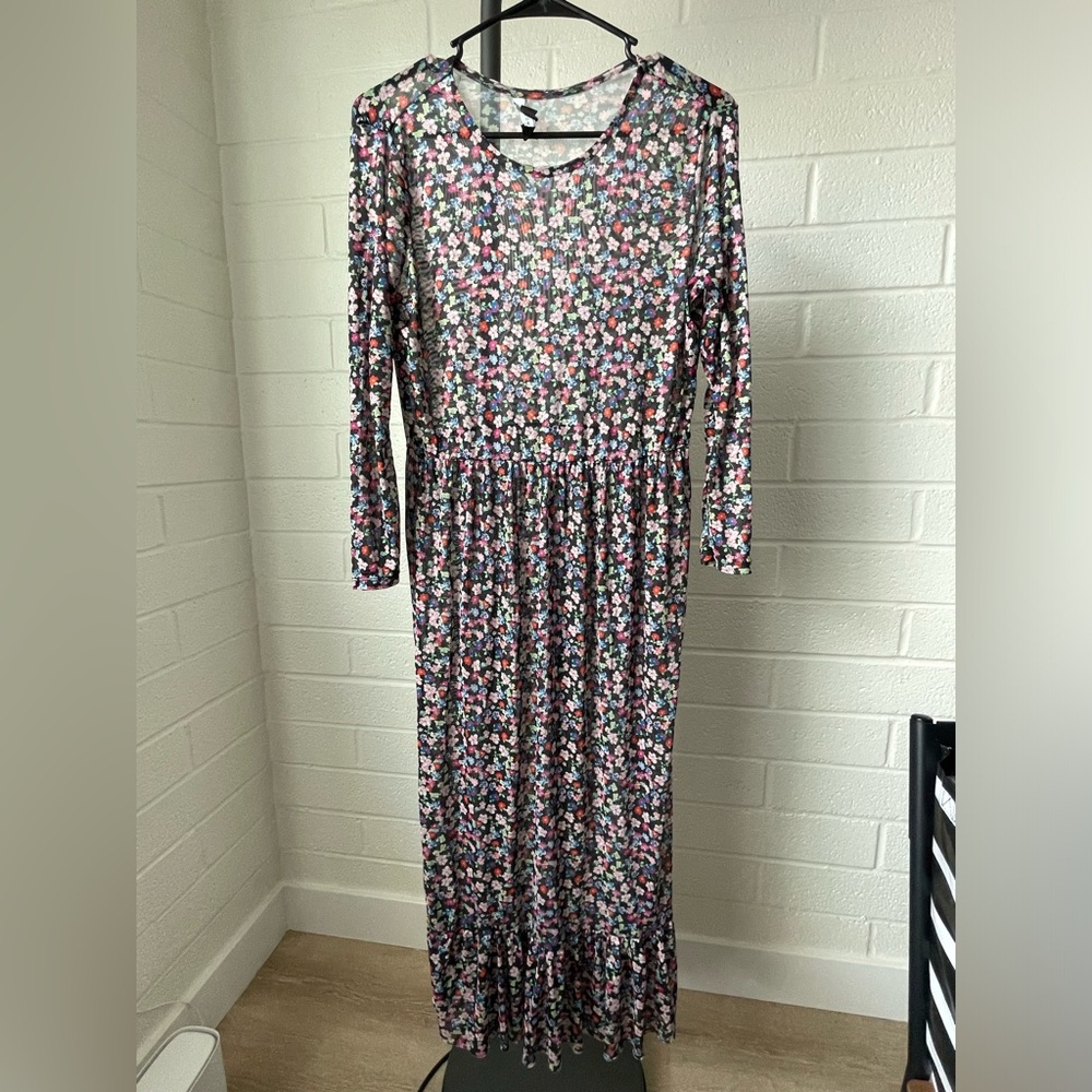 new look from asos floral sheer dress